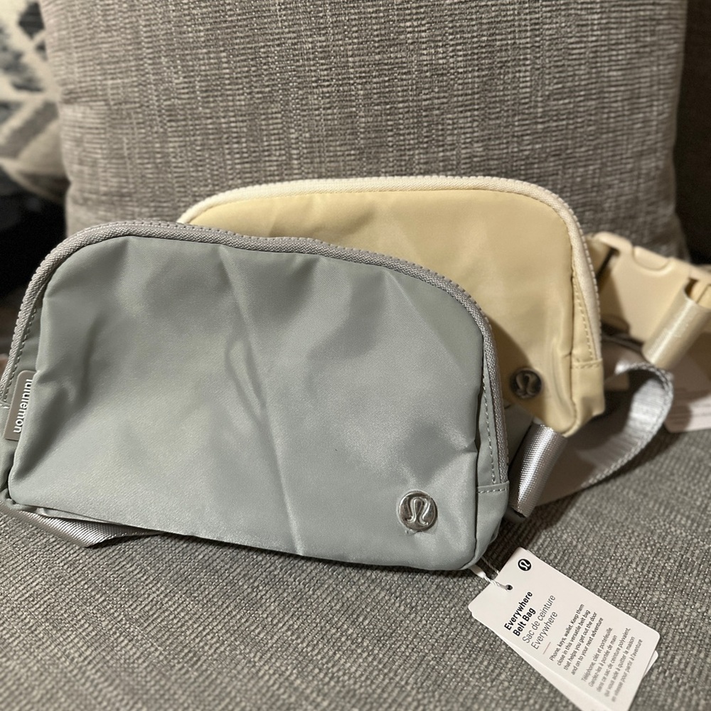 Lululemon everywhere belt bag 1L Bundles (Gray & Beige)
